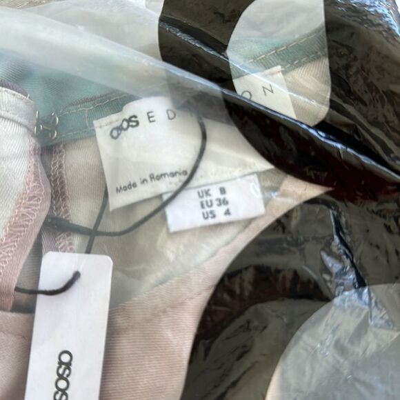 ASOS EDITION‎ LS Bias Cut Maxi Dress Placement Ombre Print US4 NWT IN PACKAGE - Picture 7 of 8